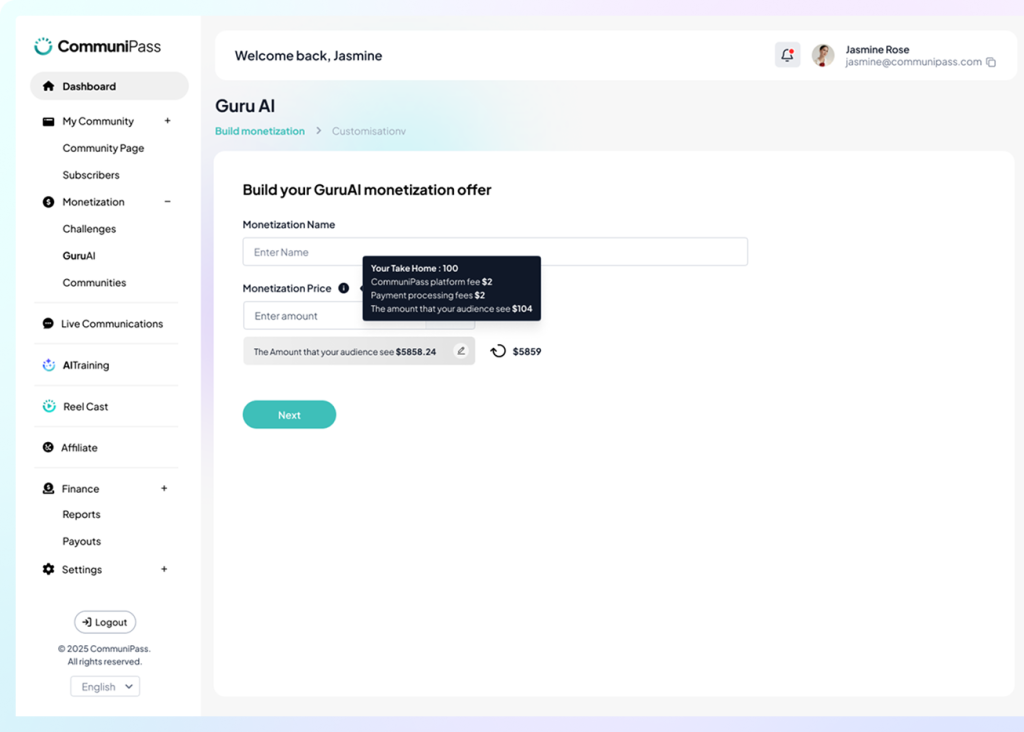 GuruAI 46 Custom Monetization 1