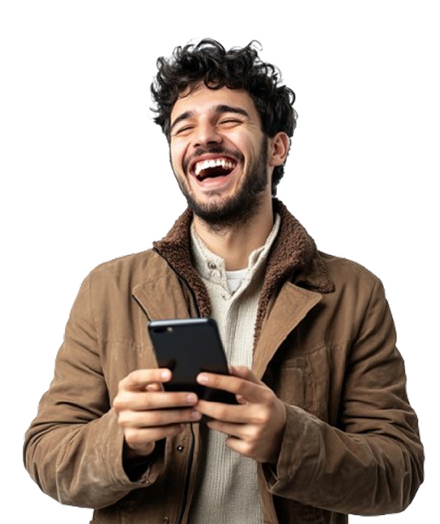 GuruAI 43 man laughing bg img